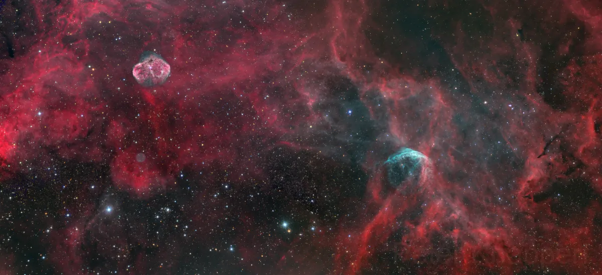 Mosaic of NGC6888, JU1 and WR134