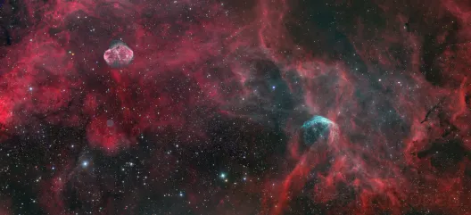 Mosaic of NGC6888, JU1 and WR134